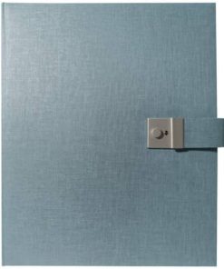 Dokumentenmappe Summertime Trend – 27,5 x 34 cm, blau/grau