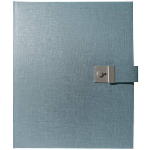 Dokumentenmappe Summertime Trend – 27,5 x 34 cm, blau/grau
