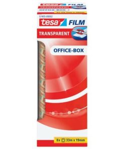 Klebefilm Office Box – transparent, 19 mm x 33 m, 8 Rollen