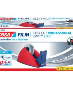 Tischabroller Easy Cut® – für Rollen bis 33 m x 19 mm, rot/blau