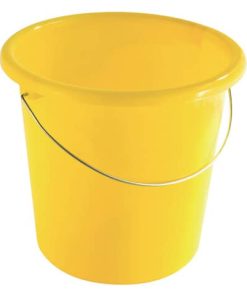 Eimer – Plastik, rund, 10 Liter, gelb