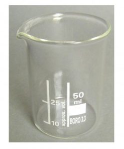 Becherglas 50ml niedrige Form aus Boro 3.3