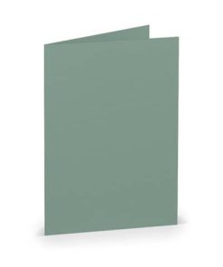 Briefkarte Paperado – A7, 220 g/qm, doppelt, hoch, eucalyptus gerippt