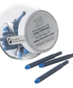 Tintenpatrone LTP für Lamy-Füllhalter – königsblau, 25 Stück Glas