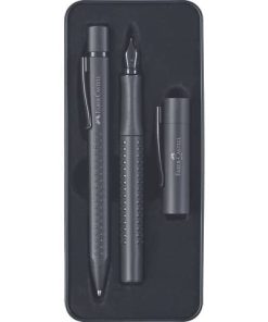Geschenkset GRIP Edition – Füller+Kugelschreiber, All Black