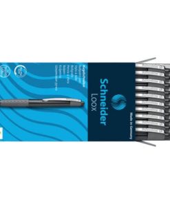 Druckkugelschreiber Loox – M, schwarz (dokumentenecht)