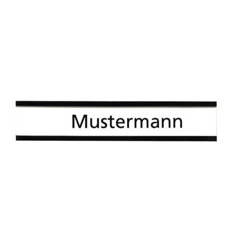 Magnetschild mit C-Profil – 75 x 40 mm, 10 Stück, braun