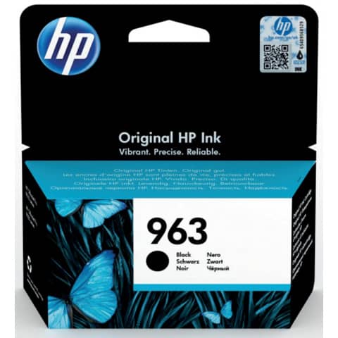 Original HP Tintenpatrone schwarz (3JA26AE,3JA26AE#BGX,3JA26AE#BGY,963,963BK,963BLACK,NO963,NO963BK,NO963BLACK)