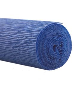 Floristen Krepppapier – 50 x 250 cm, mittelblau