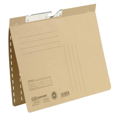 Pendelhefter – kfm. Heftung, Natronkarton (RC), A4, naturbraun
