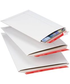 Versandtaschen Vollpappe 260x345x30 mm (C4), weiß