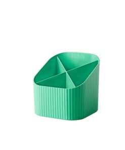 Schreibköcher Re-X-LOOP – 4 Fächer, grün