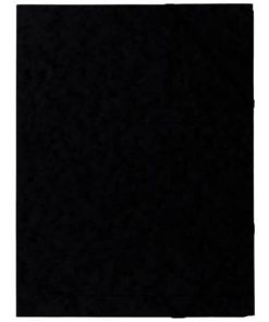 Sammelmappe – A4, 355 g/qm, Gummizug, schwarz