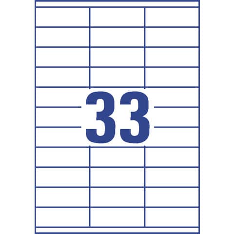 3421 Universal-Etiketten ultragrip – 70 x 25,4 mm, weiß, 3.300 Etiketten, permanent