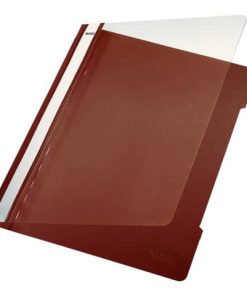 4191 Schnellhefter – A4, langes Beschriftungsfeld, PP-Folie, braun