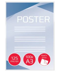 Laminiertasche Peel’n’Stick, A3, 125 Micron, glänzend, glasklar