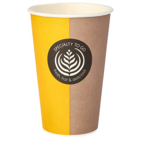Trinkbecher To Go – 0,3 l, Pappe für Heißgetränke, 50 Stück