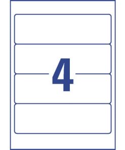 L4761-100 Ordner-Etiketten ultragrip – breit/kurz, 400 Stück, weiß, ablösbar