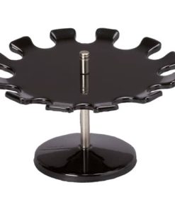 Stempelträger – drehbar, 160 x 100 x 160 mm, schwarz, für 12 Stempel