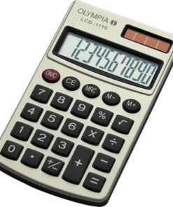 Taschenrechner – Solar-/Batteriebetrieb, 10-stellig, silber/schwarz