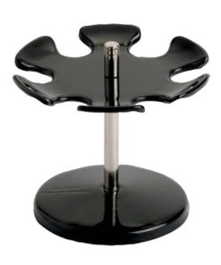 Stempelträger – drehbar, 110 x 100 x 110 mm, schwarz, für 6 Stempel