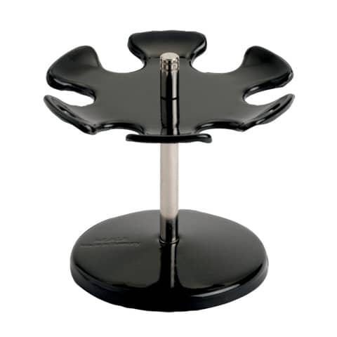 Stempelträger – drehbar, 110 x 100 x 110 mm, schwarz, für 6 Stempel