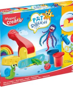 Knete Pat Dough – 4x 56g sortiert, inkl. Zubehör