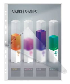 33835 Folientasche – A4, glänzend, 125 mym, 25 Stück