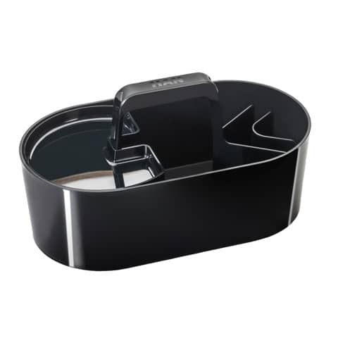 Mobile Organisationsbox LOFT – 4 Fächer, schwarz