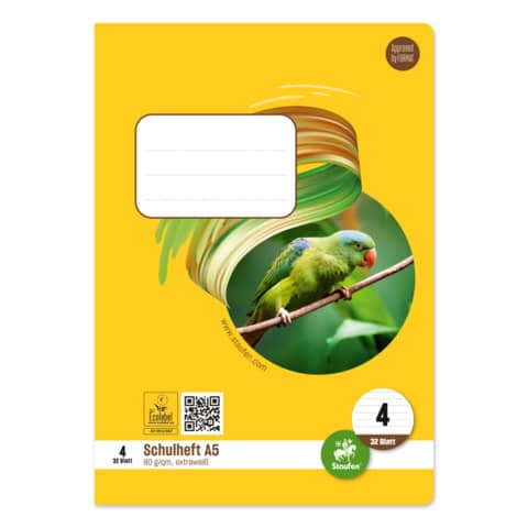 Heft LIN4 – A5, 32 Blatt, 80 g/qm, liniert