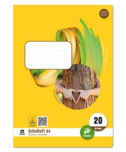 Heft LIN22 – A4 32 Blatt 80g/qm 5mm kariert