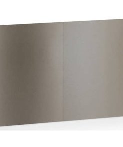Briefkarte Paperado – A6, 250 g/qm, doppelt, hoch, planliegend, taupe metallic