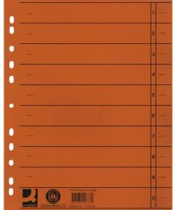 Trennblätter durchgefärbt – A4 Überbreite, orange, 100 Stück