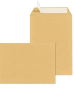Versandtaschen C5, ohne Fenster, haftklebend, 90 g/qm, braun, 500 Stück