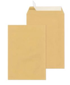 Versandtaschen Recycling – B4, ohne Fenster, haftklebend, 110 g/qm, braun, 250 Stück