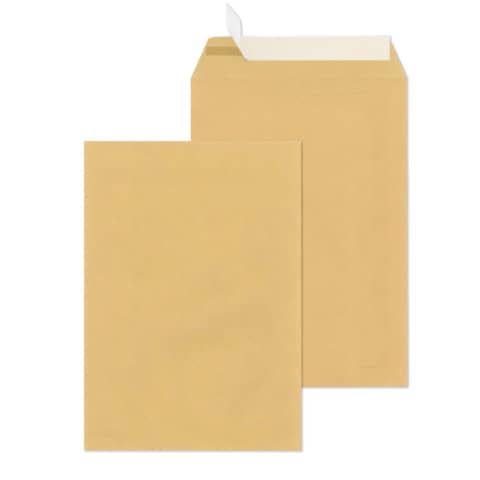 Versandtaschen Recycling – B4, ohne Fenster, haftklebend, 110 g/qm, braun, 250 Stück