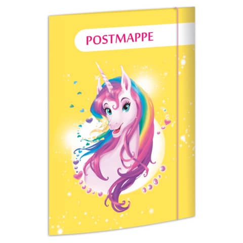 Sammelmappe Postmappe – A4, Einhornportrait