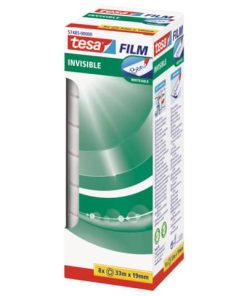 Klebefilm matt-unsichtbar – beschriftbar, 19 mm x 33 m, 8 Rollen