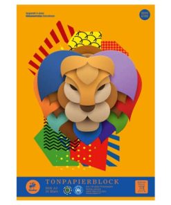 Tonpapierblock geleimt – A3, 10 Blatt, 130g/qm, sortiert