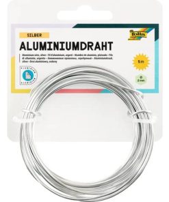 Basteldraht Alu – silber, 2 mm x 5 m