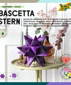 Bascetta Stern – violett, transparent, Ø 20 cm
