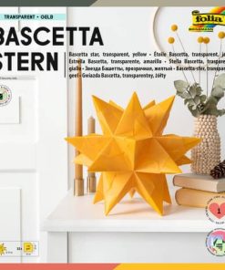 Bascetta Stern – gelb, transparent, Ø 30 cm