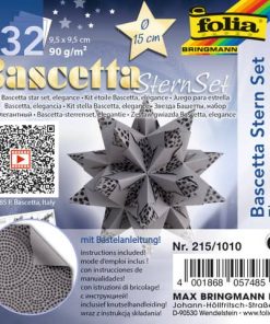 Bascetta Stern – Pearls, anthrazit, Ø 15 cm