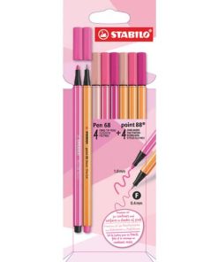 Fineliner & Filzstifte – point 88® + Pen 68 – 8er Pack – Shades of Pink