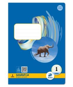 Heft LIN1 – A4 16 Blatt 80g/qm 5/5/5mm liniert farbig