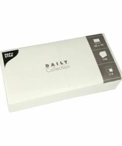 Servietten Zellltuch, 2-lagig, 150 Stück, weiß