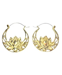 Ohrschmuck Lotus Hoop