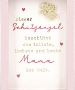 Bilderrahmen mit Spruch 1,5×5,8×8,4cm …liebste und beste Mama…