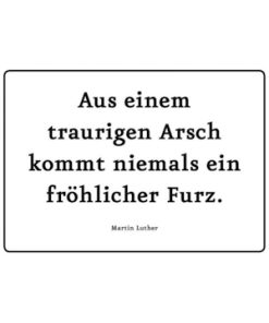 Blechpostkarte fröhlicher Furz