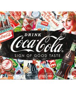 Blechschild Coca-Cola – Collage